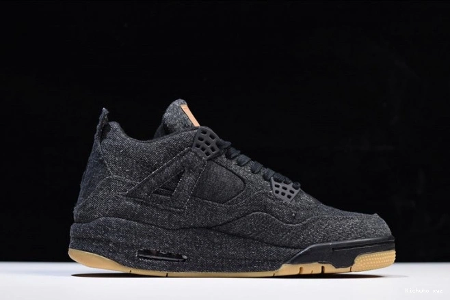 'black' AO2571-001 Air Jordan Levi's x 4 0819